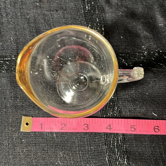 Vintage Gold Rimmed Cream and Sugar Glasses - Picture 10 of 12